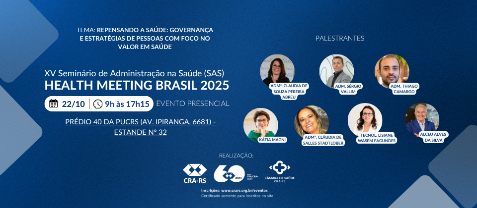 XV SEMINÁRIO DE ADMINISTRAÇÃO NA SAÚDE - SAS